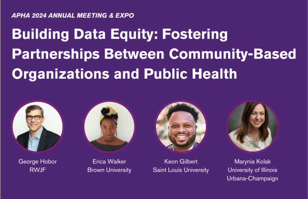 Building Data Equity&nbsp;#APHA2024