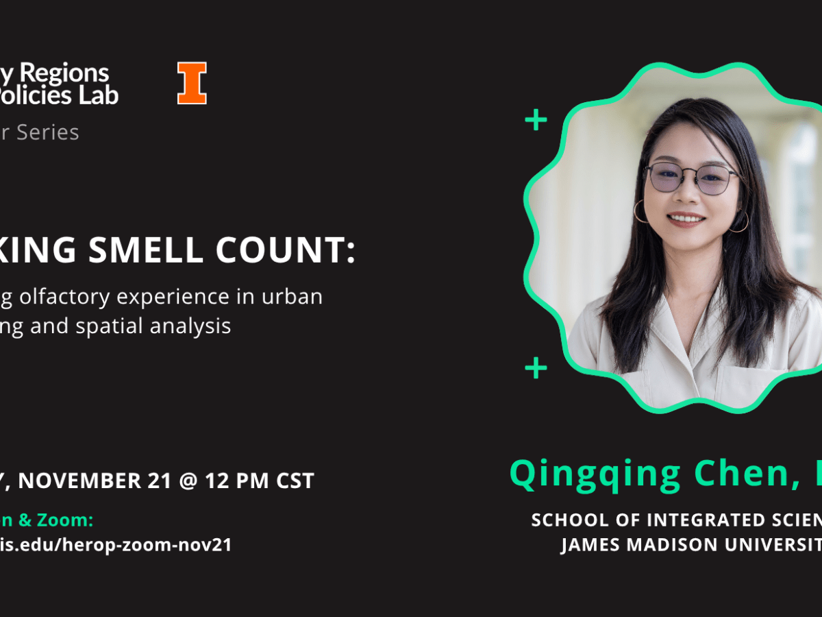 November Speaker Series: Making Smell&nbsp;Count